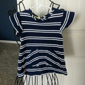 Navy and White Dress 12M
